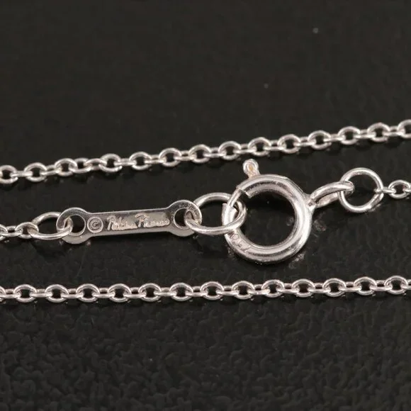 Tiffany & Co. 18K White Gold Diamond XO Pendant Necklace - Picture 9 of 10